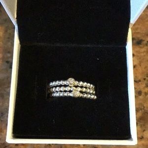 Pandora Set Of Three Stack Rings